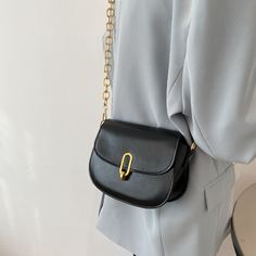 На цепочке Одноцветный Элегантный Сумка через плечо Shein