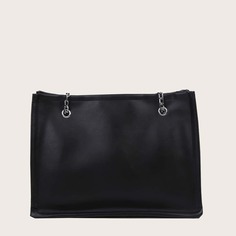Цепочка Одноцветный Элегантный Сумки-тоут Shein