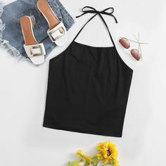 Одноцветный Повседневный Размера плюс жилет Shein