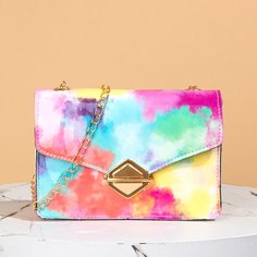 На цепочке тай дай Модный Сумка через плечо Shein