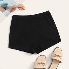 Трикотажные шорты с эластичной талией Shein