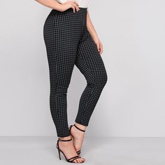 Леггинсы в клетку размера плюс Shein