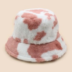 Двухцветная плюшевая шляпа Shein