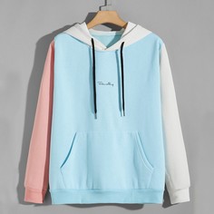 на кулиске буква Институтский Мужские толстовки Shein