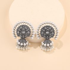 Jhumka серьги-подвески с искусственными жемчугами Shein