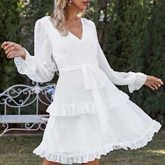 на молнии Одноцветный Бохо Платье Shein