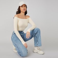 Одноцветный Повседневный Боди Shein