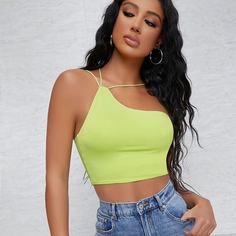 крест на крест Одноцветный Повседневный Женские топы Shein