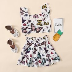 Пояс Животный Бохо Комплект из двух предметов для девочек Shein