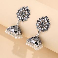 Jhumka серьги-подвески с искусственным жемчугом Shein