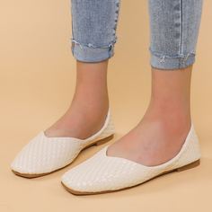 Балетки в плетеной форме Shein