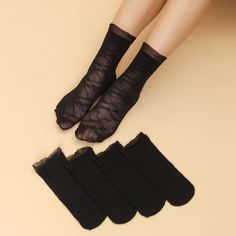 Однотонные носки 5 пар Shein