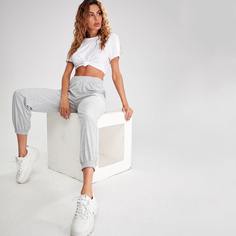 Спортивные брюки с эластичной талией Shein