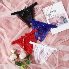 4шт кружевные трусики Shein