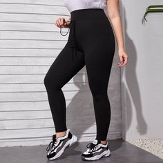 Леггинсы размера плюс с узлом Shein