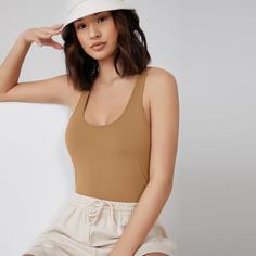 Однотонное боди Shein