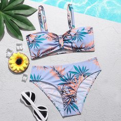 Растения Бохо Купальники для девочек Shein