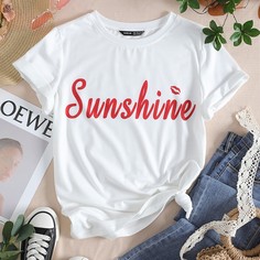 Топ с оригинальным принтом Shein