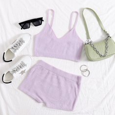 Короткая майка и шорты Shein