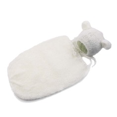 Вязаный спальный мешок и шапка с ушками 3D для новорожденных Shein