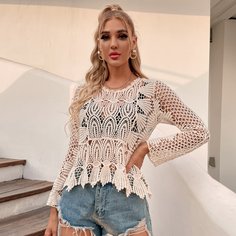 Накидка с фестончатым краем без бюстгальтера Shein