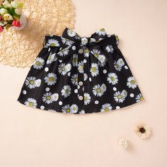 с поясом Цветочный Бохо Юбки для девочек Shein