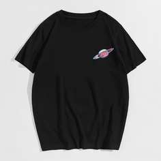 Мужская футболка с принтом планеты Shein