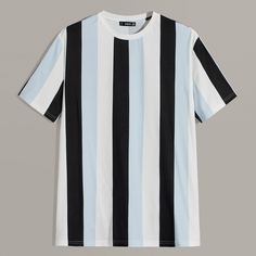 Мужская полосатая футболка Shein