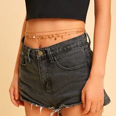 Многоуровневая цепочка на талии 1шт. Shein