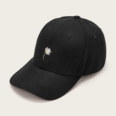 Бейсболка с вышивкой маргаритки Shein
