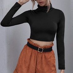 Однотонная футболка Shein