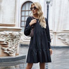 Однотонное платье Shein