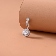 Пупочное кольцо со стразами Shein