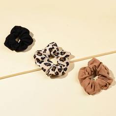Резинка для волос с леопардовым рисунком 3шт Shein