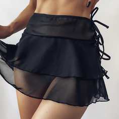 Сетчатая юбка с узлом Shein