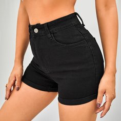 Джинсовые шорты с карманом Shein