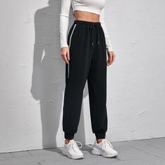 на кулиске Спортивный Брюки Shein