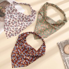 3шт повязка на голову с цветочным узором Shein
