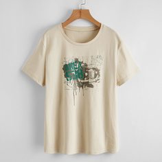 Футболка с оригинальным принтом Shein