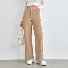 Вельветовые широкие брюки Shein