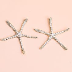 Серьги-гвоздики в форме морской звезды с искусственным жемчугом Shein