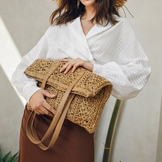 Соломенная сумка-тоут Shein