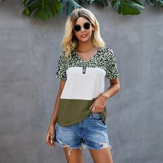 Футболка с леопардовым принтом Shein