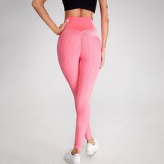 Однотонные леггинсы с узором "соты Shein