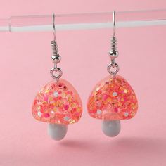 Серьги-подвески с грибом для девочек Shein