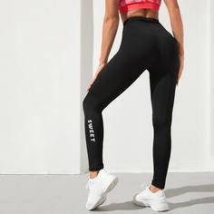 буква Спортивные леггинсы Shein