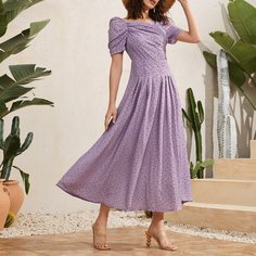 В горошек Бохо Платье Shein