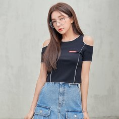 Аппликация буква Повседневный Футболки Shein