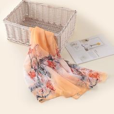 Со цветочками Повседневный Шарфы Shein