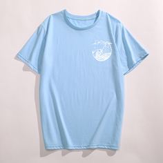 Мужская футболка с графическим принтом Shein